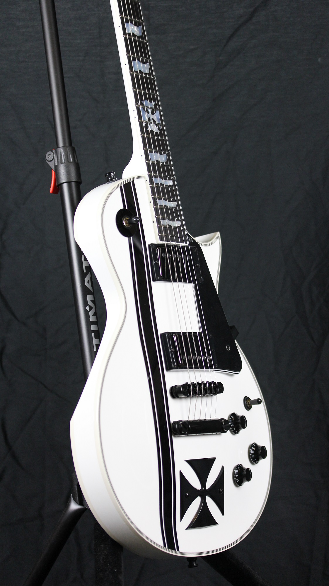 ESP Iron Cross SW Snow White James Hetfield Electric Guitar MIJ 6