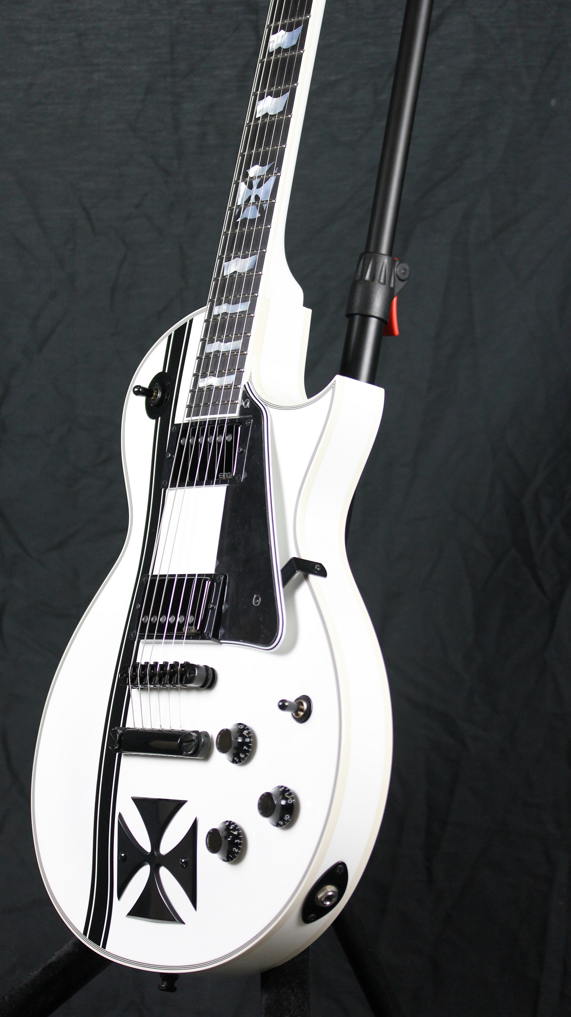 ESP Iron Cross SW Snow White James Hetfield Electric Guitar MIJ 6