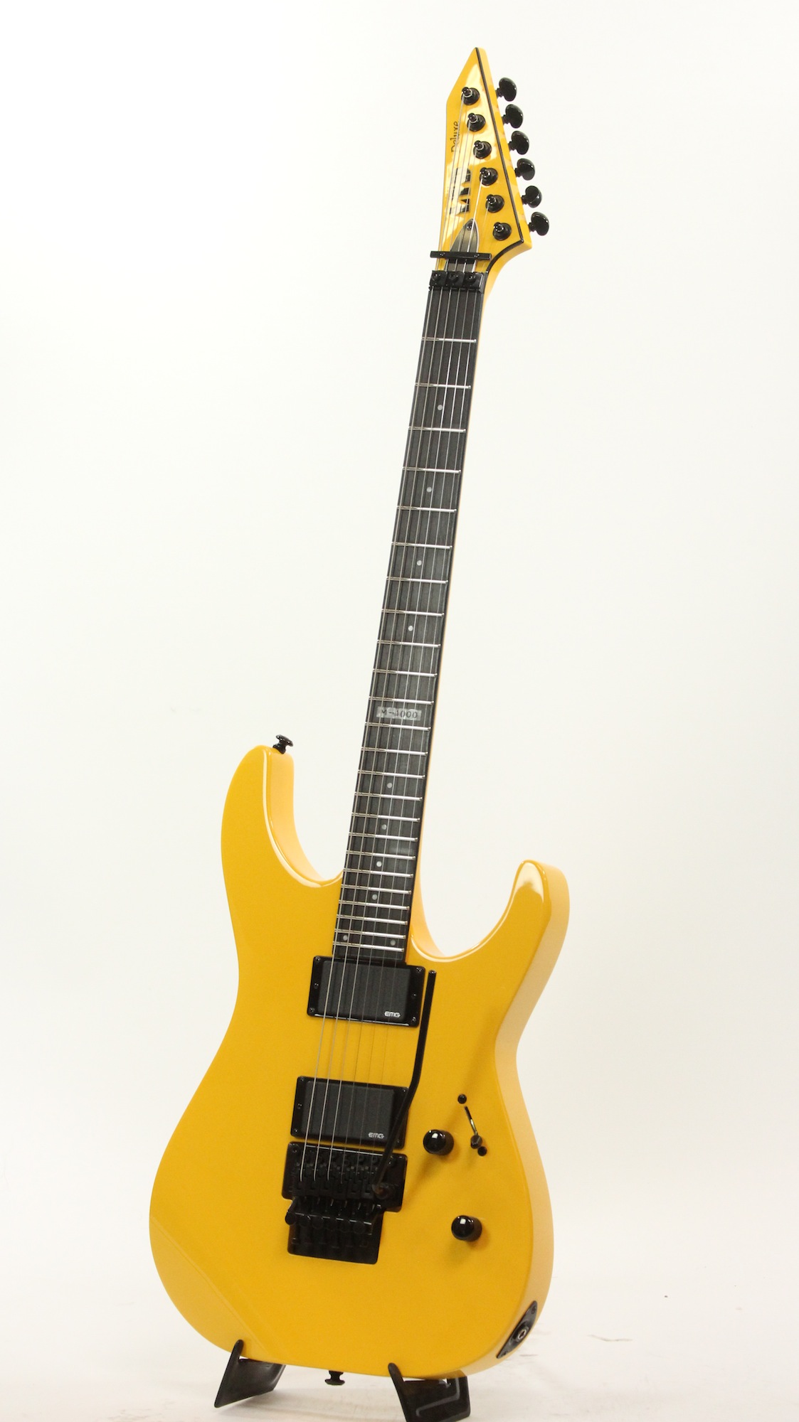 ESP LTD M1000 Yellow Electric Guitar Throwback