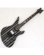 Schecter Synyster Custom-S Guitar Gloss Black Silver Pin Stripes B-Stock 0553, 1741