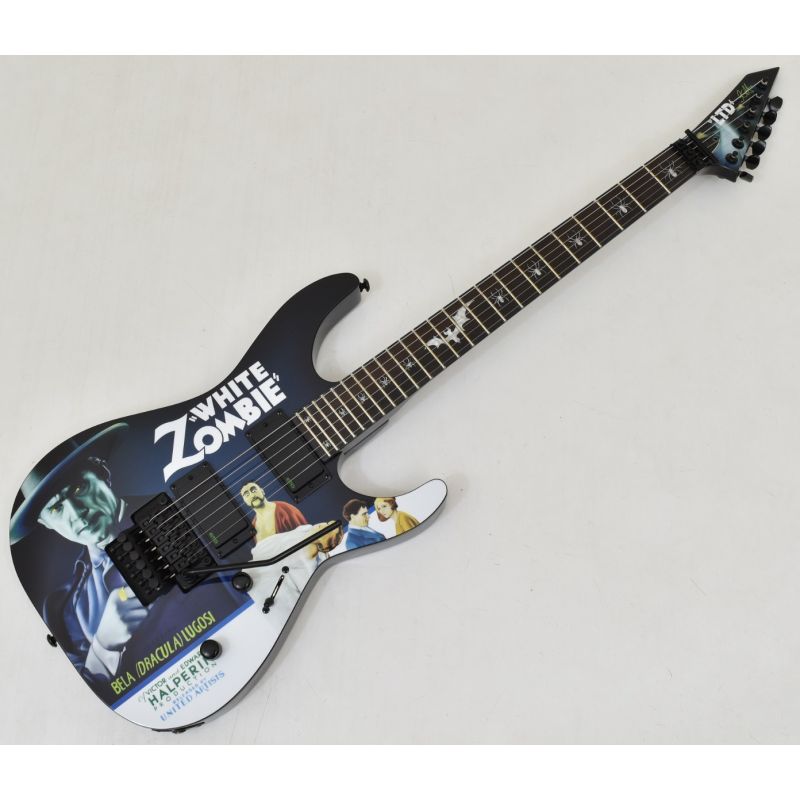 ESP LTD KHWZ Kirk Hammett White Zombie Guitar BStock 2208