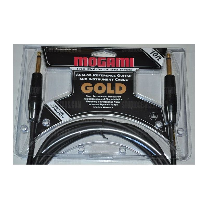 Mogami Gold Instrument Cable 10 ft.