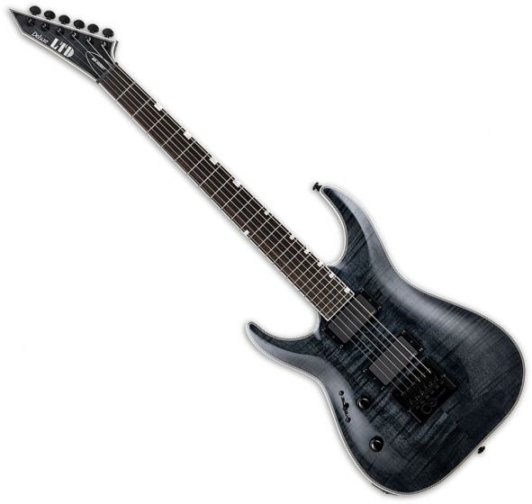 ESP LTD MH-1000 Evertune Left-Handed Electric Guitar See Thru Black, LMH1000ETFMSTBLKLH