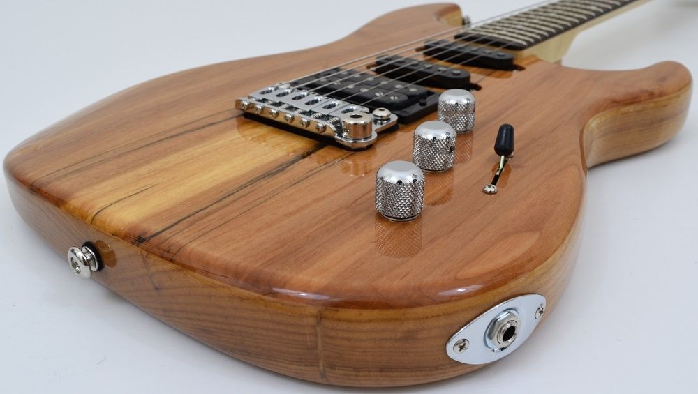 G&L USA Legacy Spalted Alder Top Electric Guitar in Natural Gloss Finish