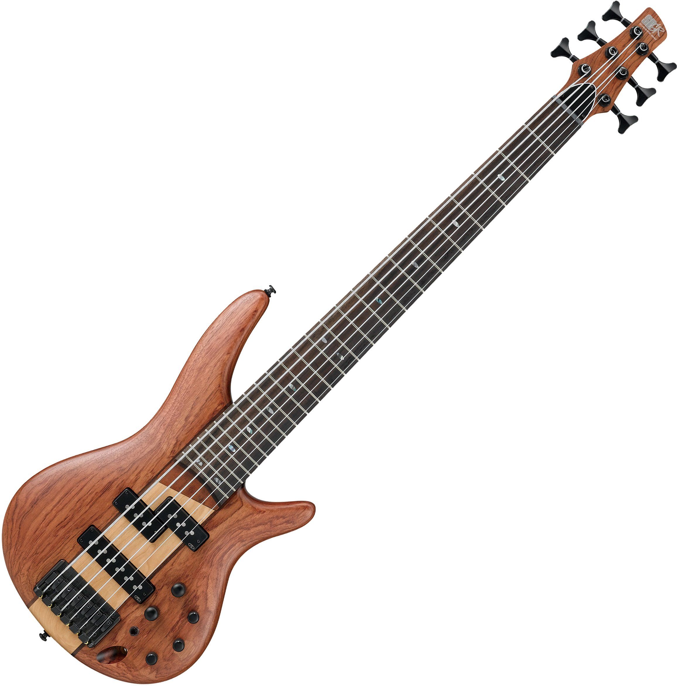 Ibanez SR Standard SR756 6 String Electric Bass Natural Flat