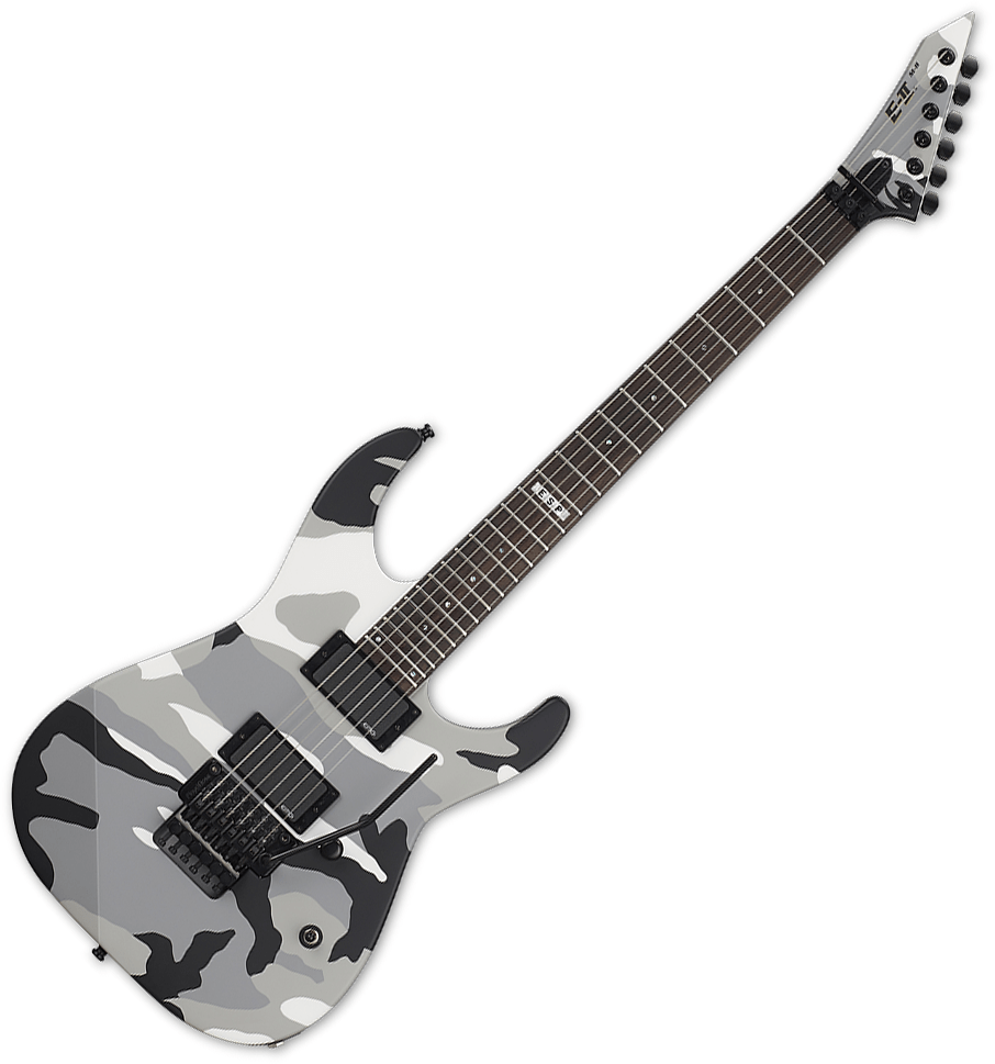 ESP EII MII Neck Thru Electric Guitar Urban Camo