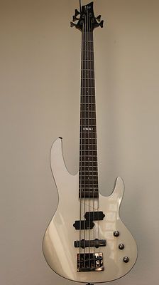 ESP LTD B 55 B55 Bass Guitar Rare Color PreProduction Sample Metalic Silver