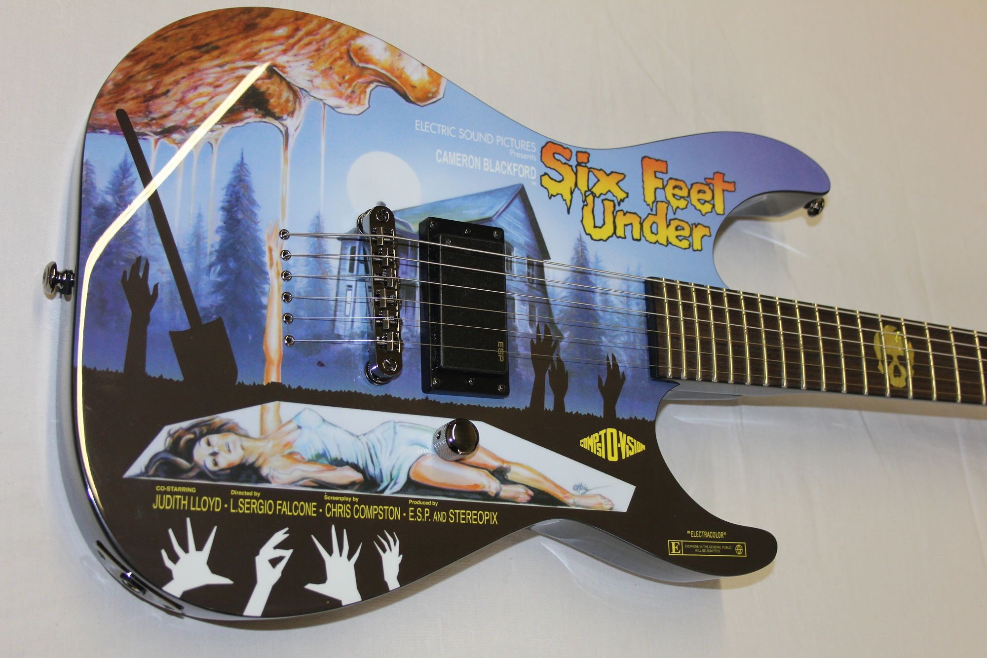 ESP LTD Six Feet Under Limited Edition Graphic Guitar w/ Case