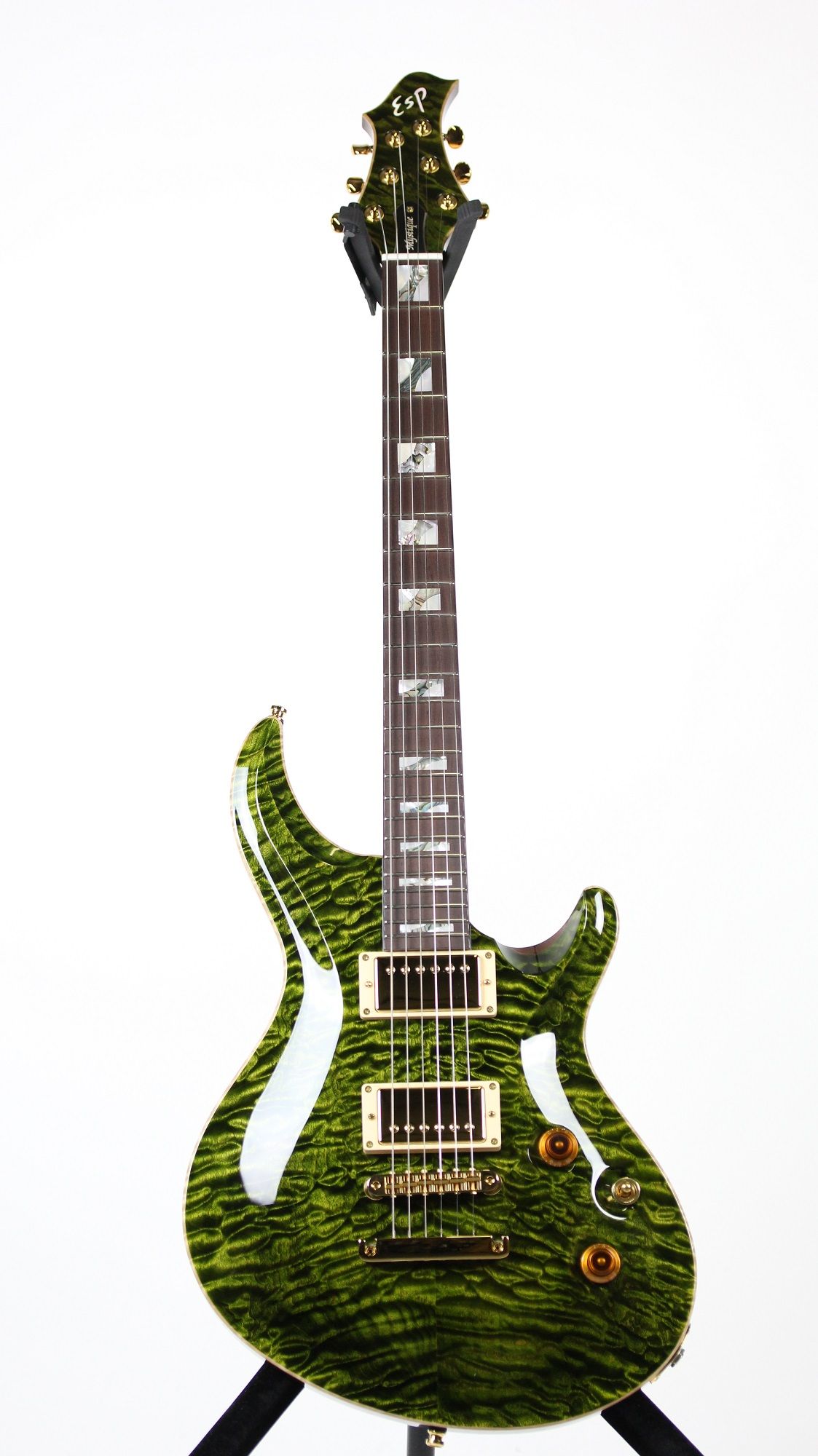 Esp Original Series Mystique Custom Shop See Thru Green Exhibition Electric Guitar