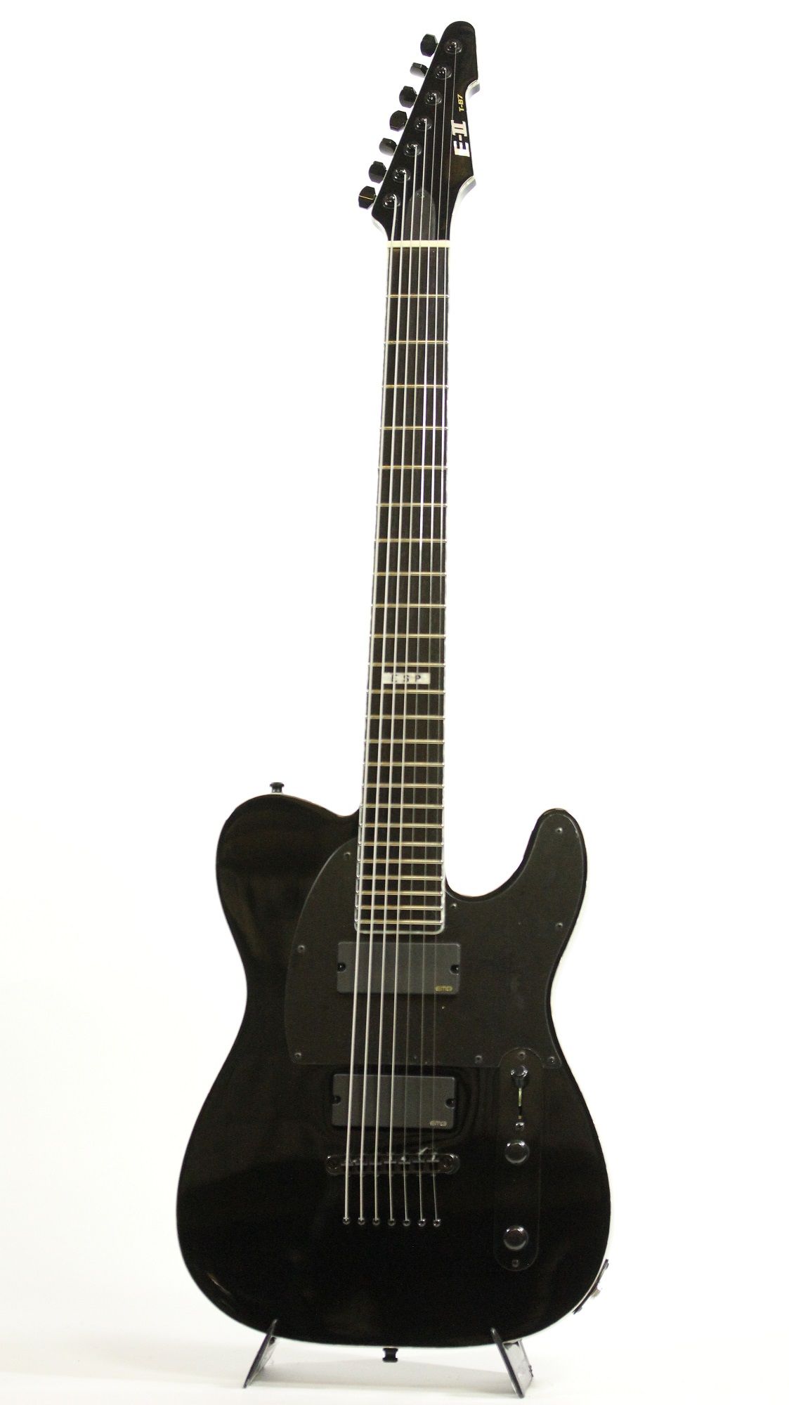 ESP E-II Standard TB-7 Barritone Tele Black Electric Guitar (Overseas  Model) Rare