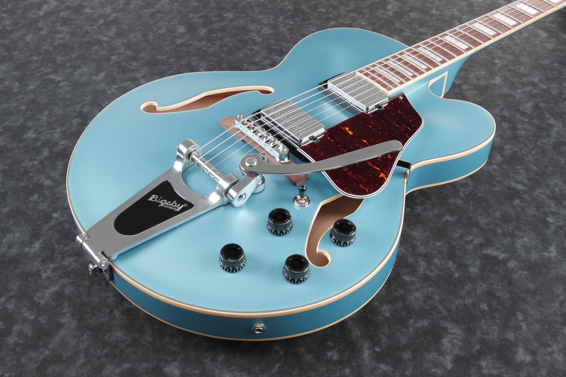 Ibanez AFS75T STF AFS Artcore 6 String Steel Blue Flat Semi Hollow Body