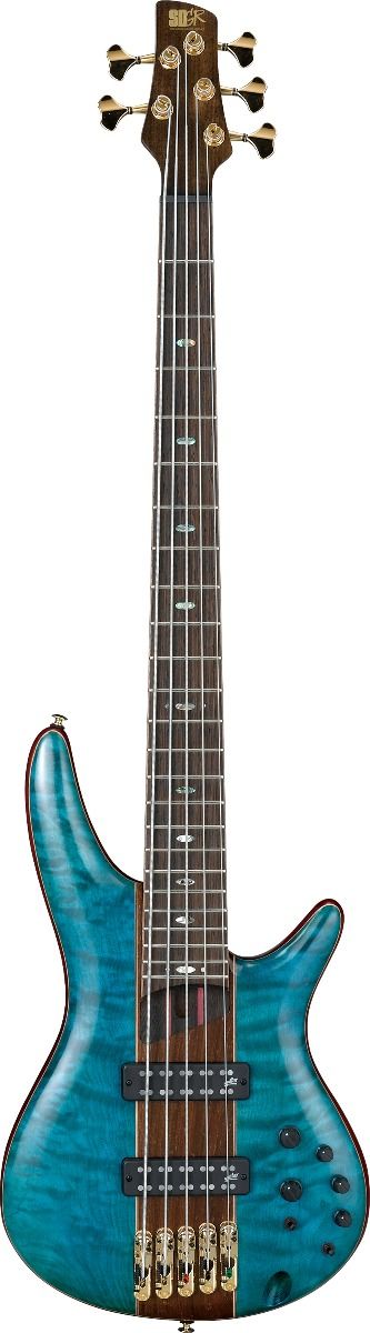 Ibanez SR Premium SR2405 5 String Caribbean Green Low Gloss Bass Guitar