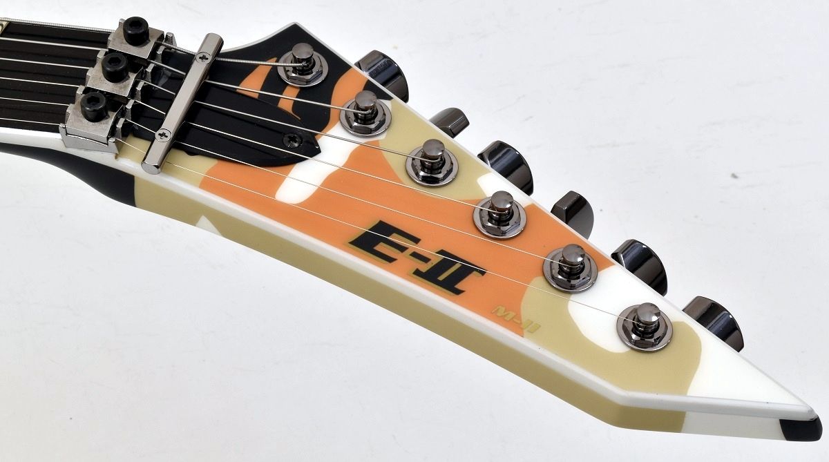 ESP EII MII Neck Thru Body Electric Guitar in Desert Camo