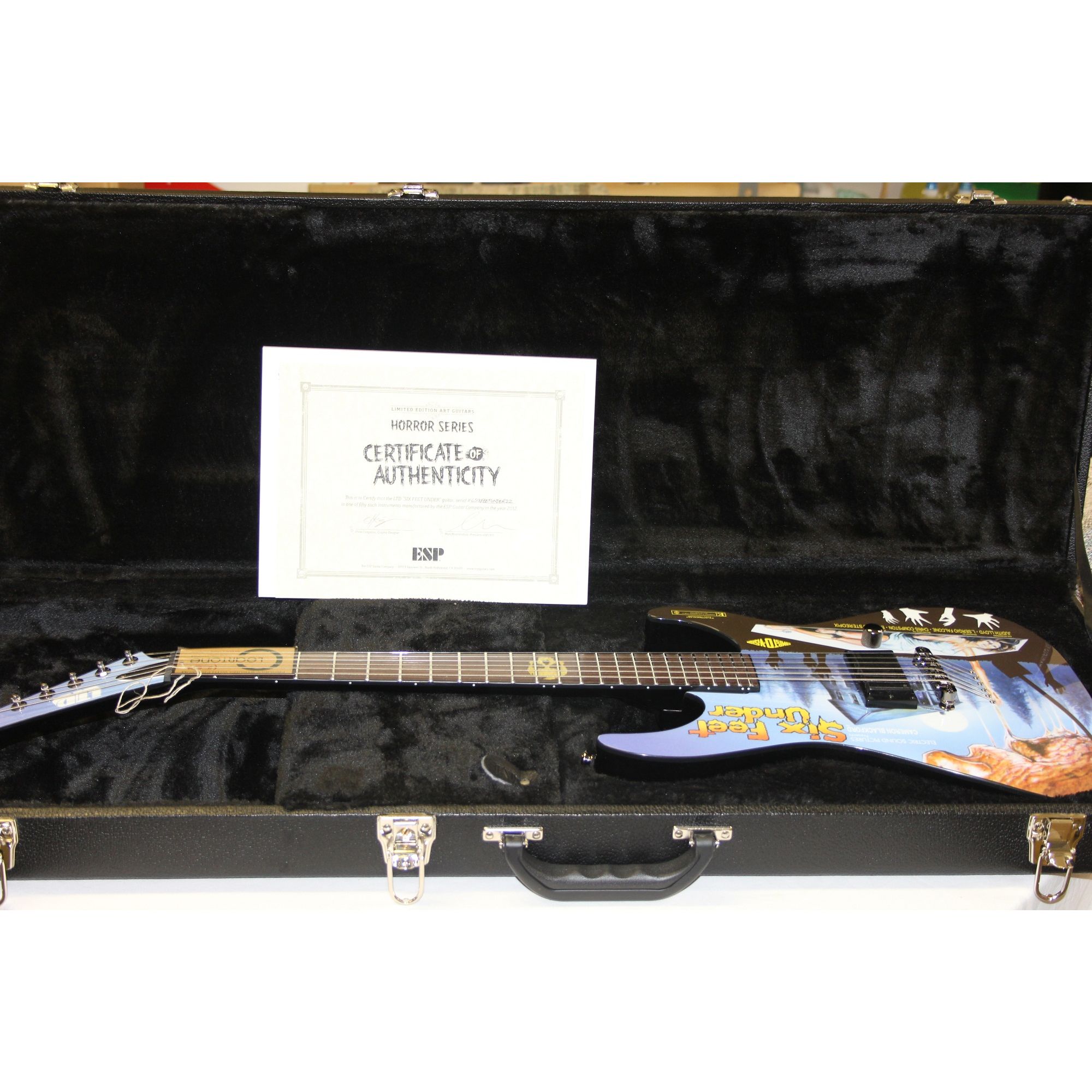ESP LTD Six Feet Under Limited Edition Graphic Guitar w/ Case