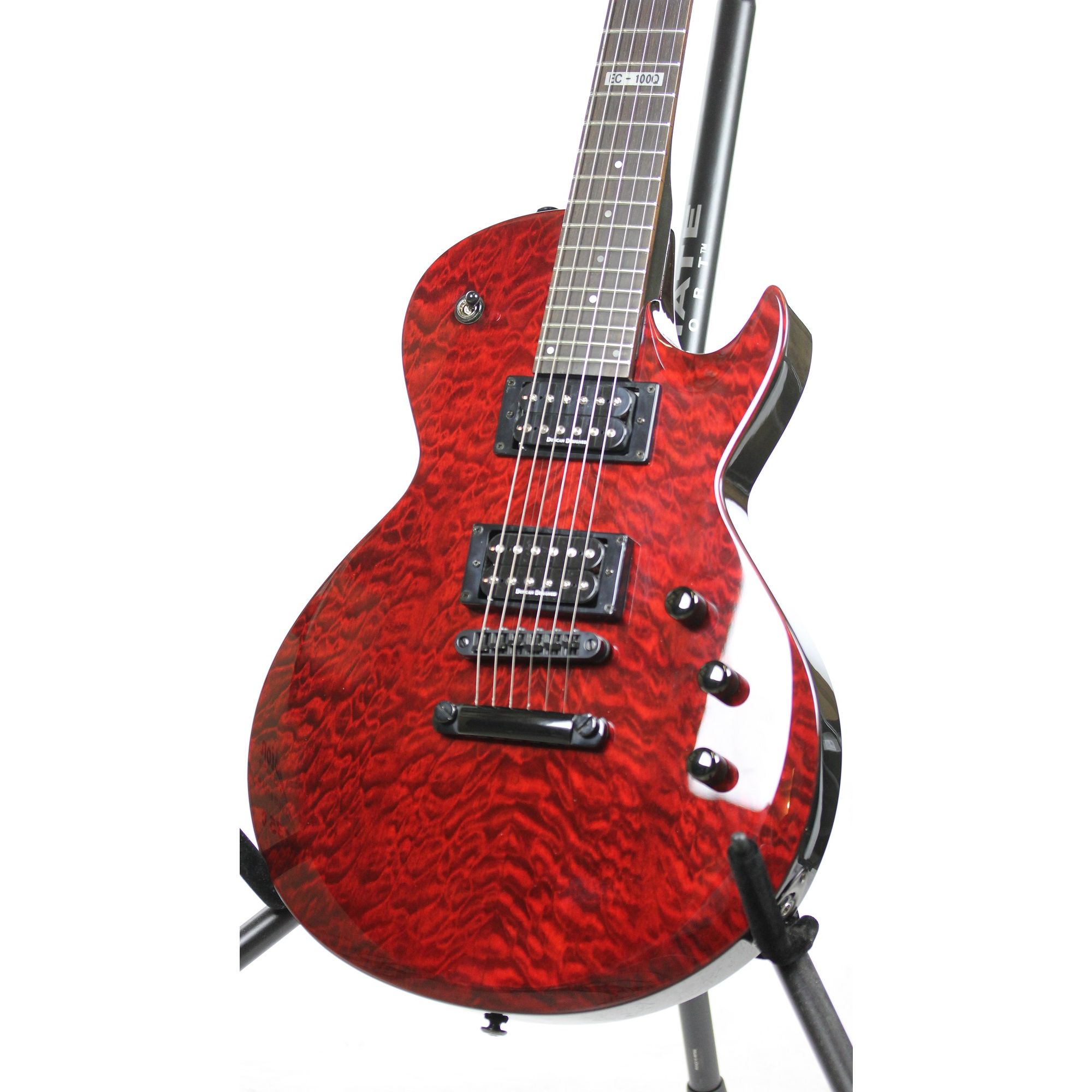 ESP LTD EC-100QM See Thru Black Cherry Sample/Prototype
