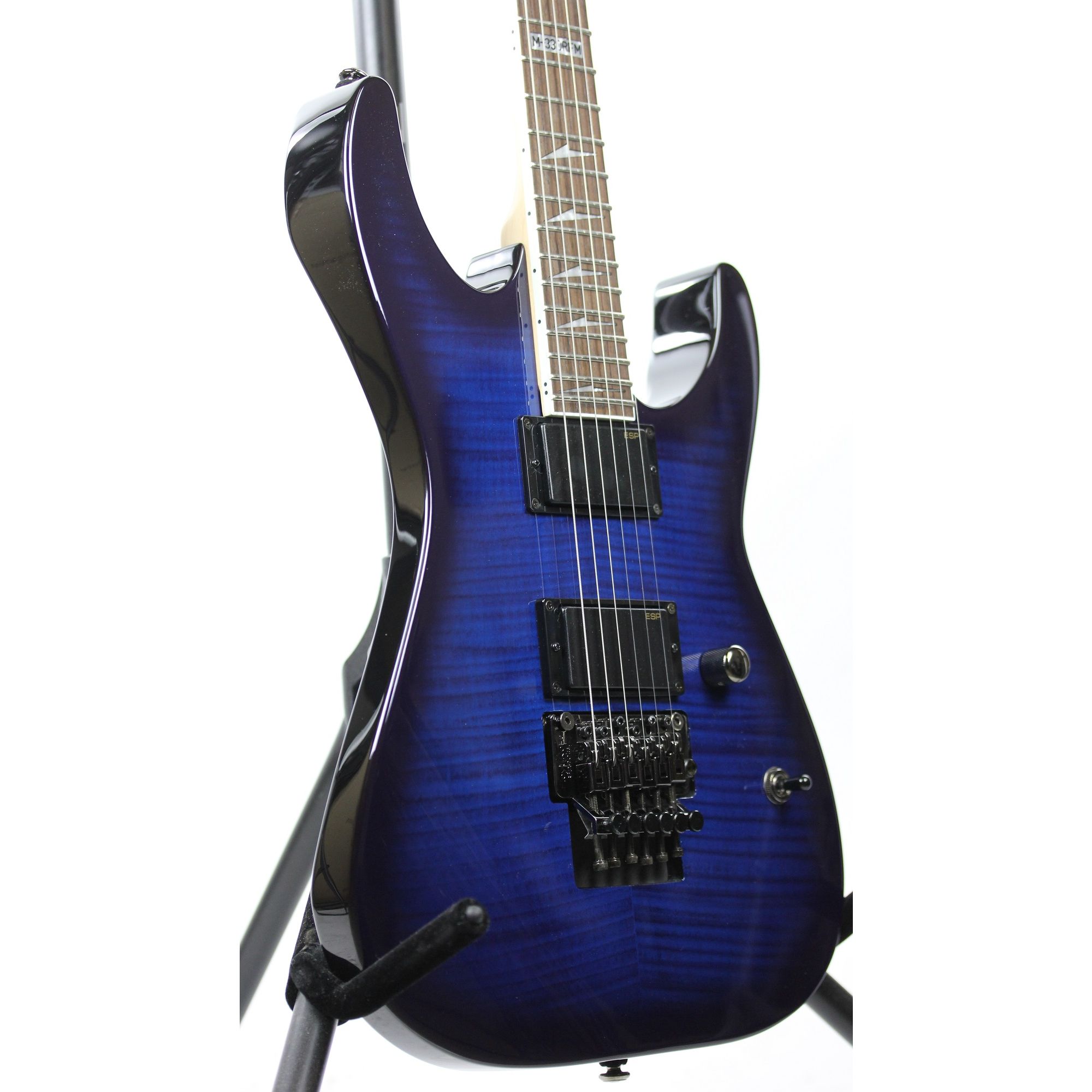 ESP LTD M-330R Rosewood See Thru Blue Sunburst Sample