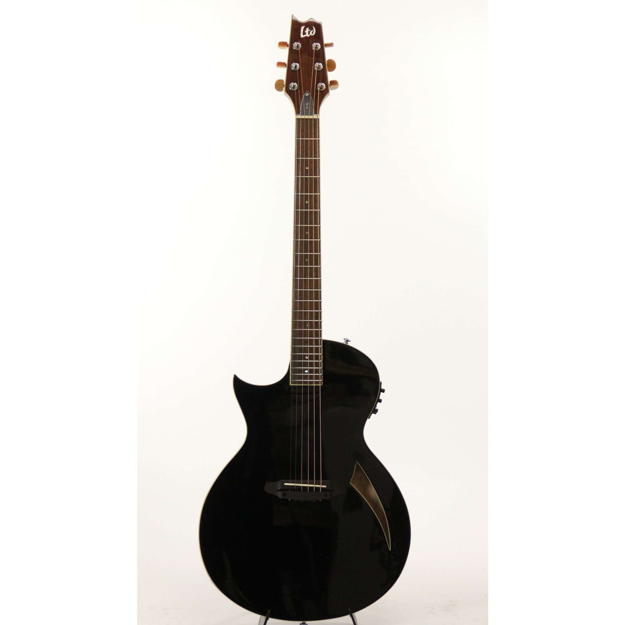 ESP LTD TL6 BLK Thinline Black Left Handed Electric Acoustic Guitar