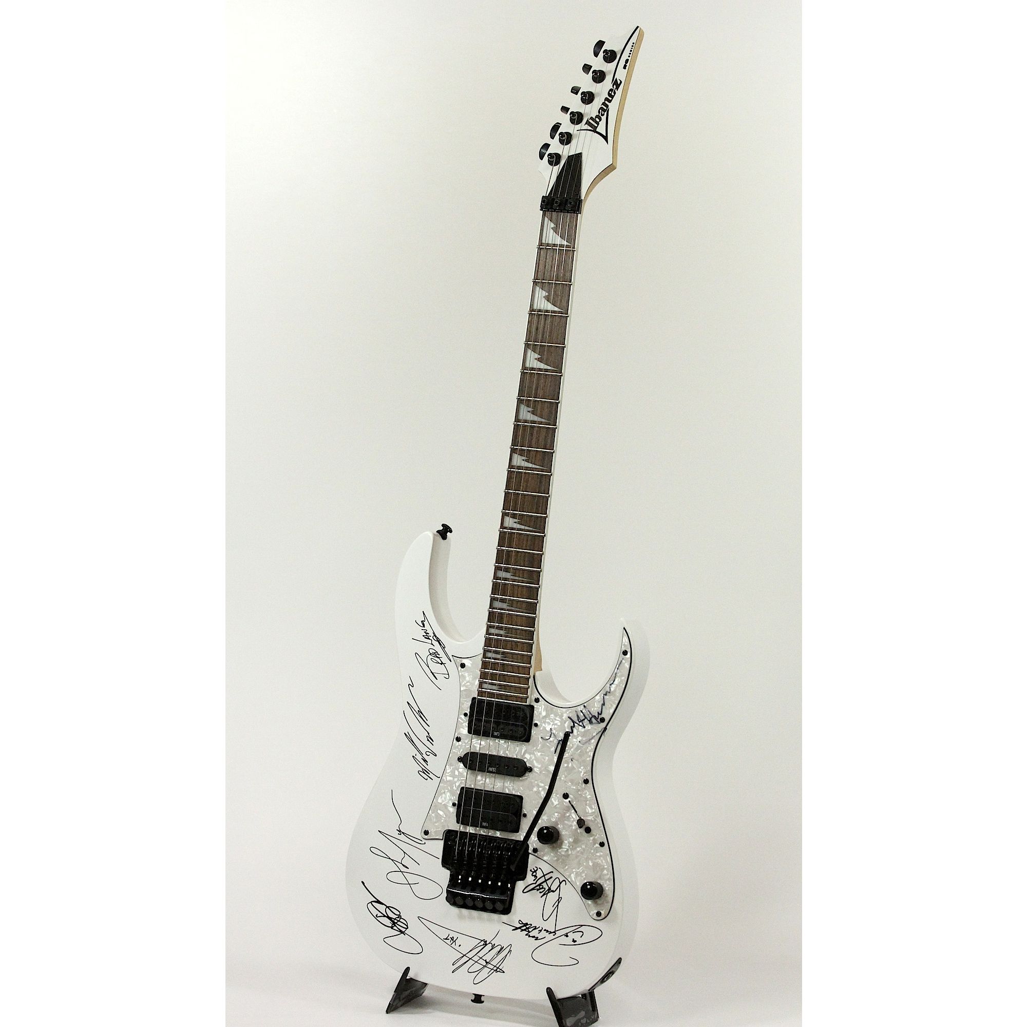 Ibanez RG350DX Hand Signed Y&T and Tesla Charity Auction Guitar