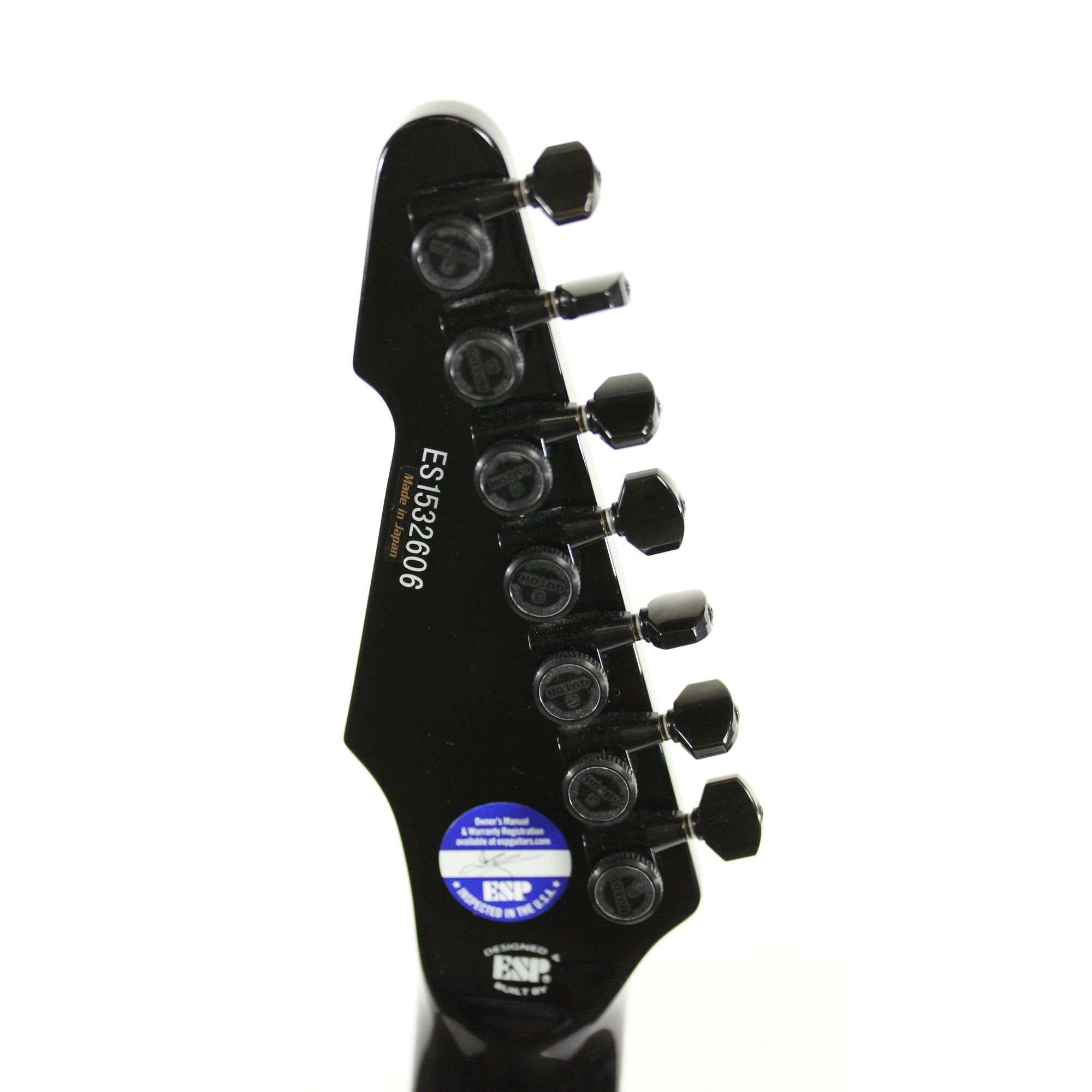 ESP E-II Standard TB-7 Barritone Tele Black Electric Guitar