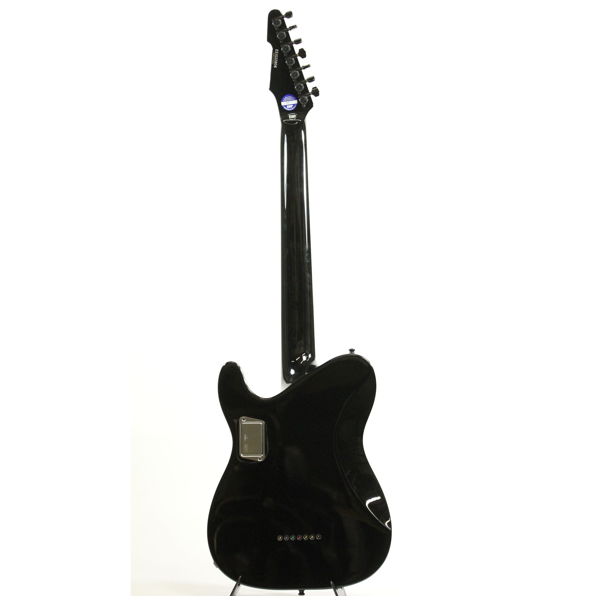 ESP E-II Standard TB-7 Barritone Tele Black Electric Guitar