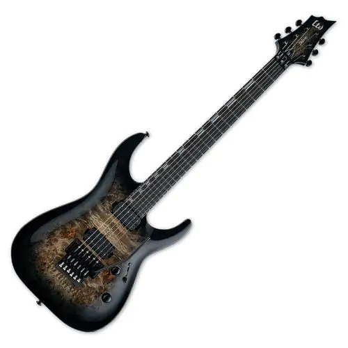 ESP LTD H-1001FR Electric Guitar Black Natural Burst, LH1001FRBPBLKNB