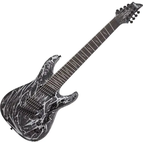 Schecter C-8 Multiscale Silver Mountain Electric Guitar, SCHECTER1464