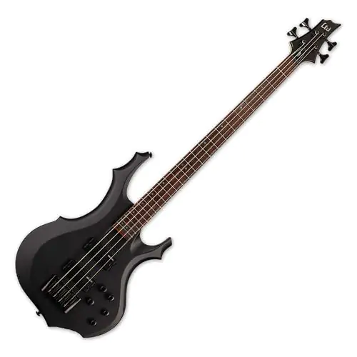 ESP LTD F-204 Electric Bass Black Satin, LF204BLKS