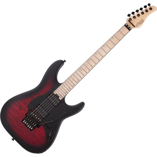 Schecter Miles Dimitri Baker SVSS Electric Guitar Crimson Red Burst Satin, SCHECTER2135