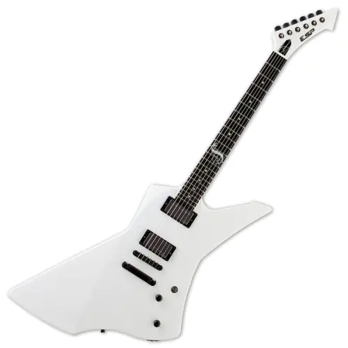 ESP James Hetfield SNAKEBYTE in White with Case, ESP Snakebyte SW