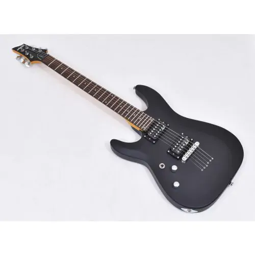 Schecter C-6 Deluxe Left-Handed Electric Guitar Satin Black B Stock 0224, 433.B 0224