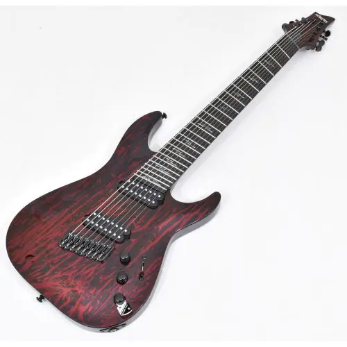 Schecter C-8 Multiscale Silver Mountain Electric Guitar Blood Moon B Stock 1578, SCHECTER1478.B 1578