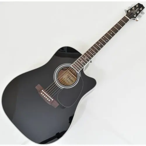Takamine EF341SC Acoustic Guitar in Black B Stock 0048, TAKEF341SC