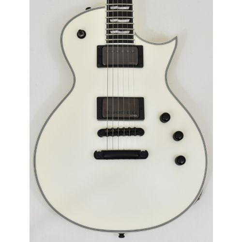 ESP E-II Eclipse Snow White Satin Guitar B-Stock 1213