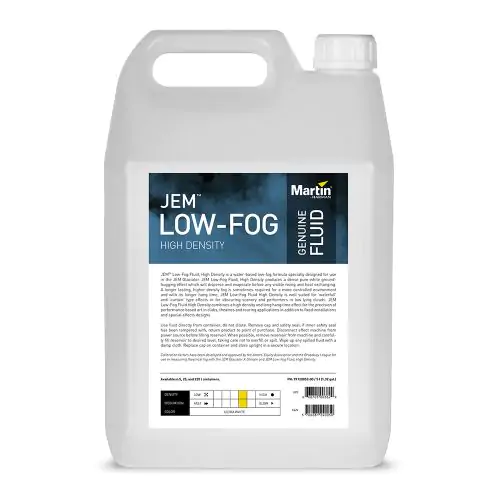 Martin High Density JEM Low Fog Fluid 4x 5L, 97120852