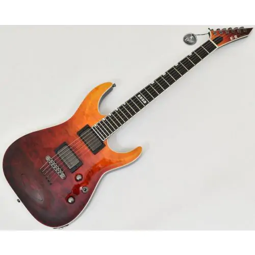 ESP E-II Horizon NT-II Tiger Eye Amber Fade Guitar B-Stock 12213, EIIHORNTIITEAFD