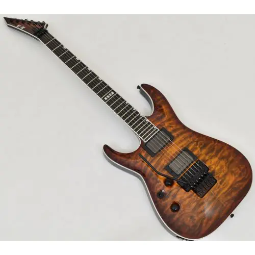 ESP E-II Horizon FR-II Tiger Eye Sunburst Guitar Lefty B-Stock 21213, EIIHORFRIITESBLH