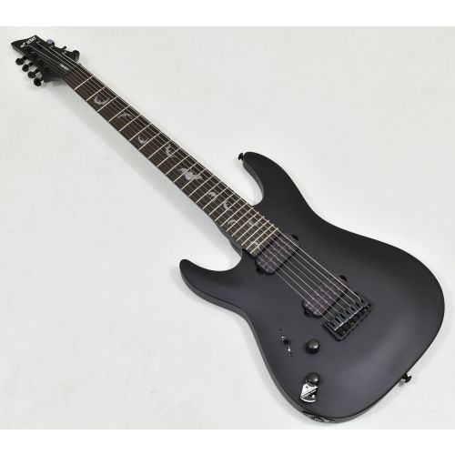 Schecter Damien-7 Left Handed Electric Guitar Satin Black B-Stock 1704, 2475