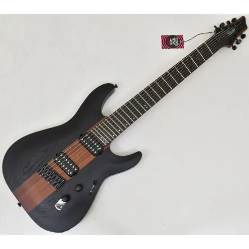 Schecter Rob Scallon C-7 Multiscale Guitar in Dark Roast, 902
