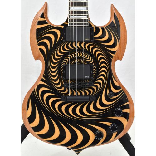 Wylde Audio Barbarian RawTop Electric Guitar Psychic Bullseye