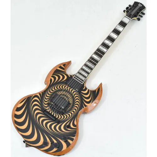 Wylde Audio Barbarian RawTop Electric Guitar Psychic Bullseye, WYLDE4525