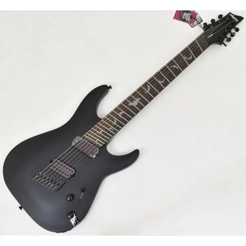 Schecter Damien-7 Multiscale Guitar Satin Black B-Stock 1195, 2476