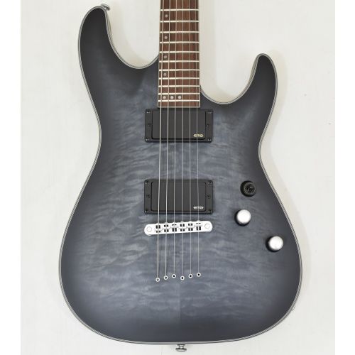 Schecter C-1 Platinum Guitar See-Thru Black Satin B-Stock 1070