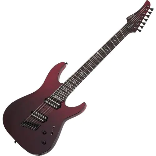 Schecter Reaper-7 Elite Multiscale Guitar Blood Burst, 2182