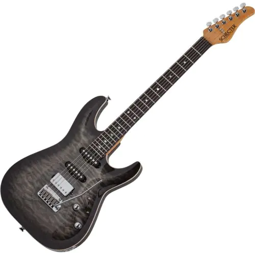 Schecter California Classic Electric Guitar Charcoal Burst, 7302