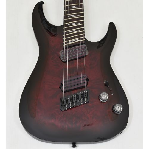 Schecter Omen Elite-7 Multiscale Guitar Black Cherry Burst