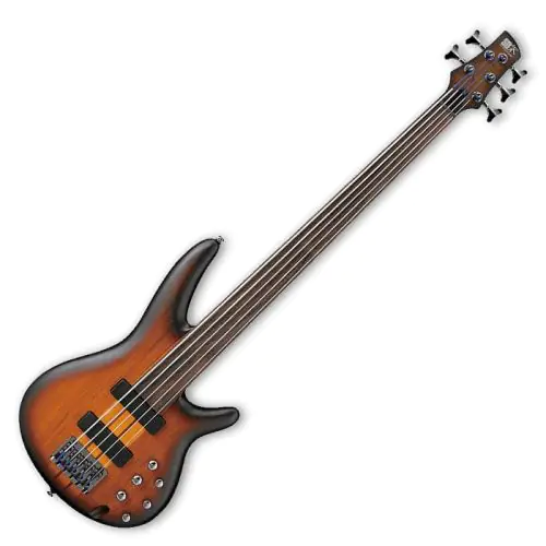 Ibanez SRF705-BBF SR Workshop Series 5 String Electric Bass in Brown Burst Flat Finish, SRF705BBF