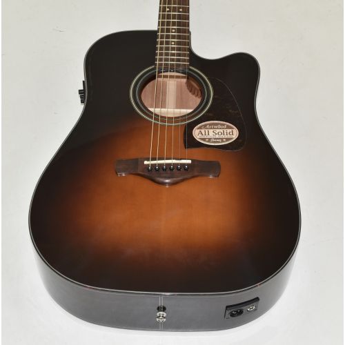 Ibanez AW4000CE-BS Artwood Series Acoustic Electric Guitar in Brn Sunburst High Gloss Finish 0372