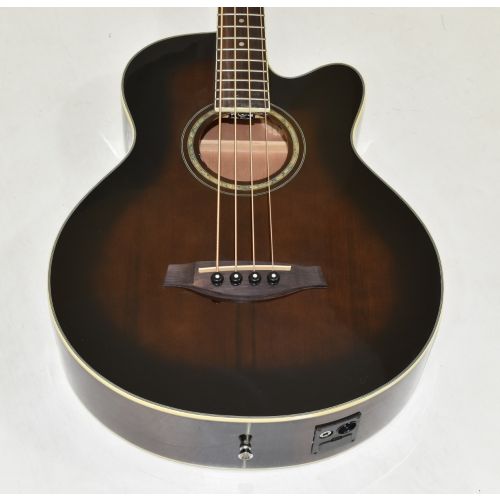 Ibanez AEB10E-DVS Artwood Series Acoustic Electric Bass in Dark Violin Sunburst High Gloss Finish 9618