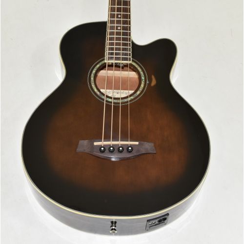 Ibanez AEB10E-DVS Artwood Series Acoustic Electric Bass in Dark Violin Sunburst High Gloss Finish 9620