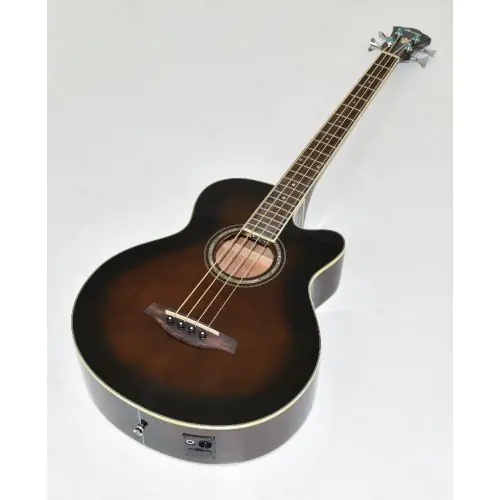 Ibanez AEB10E-DVS Artwood Series Acoustic Electric Bass in Dark Violin Sunburst High Gloss Finish 9622, AEB10EDVS.B